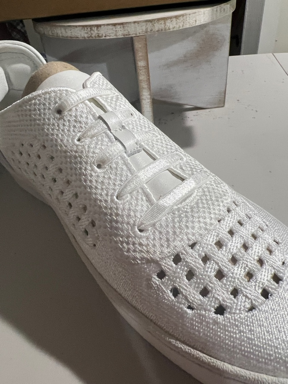 Jambu White Perforated Slip-On Sneaker